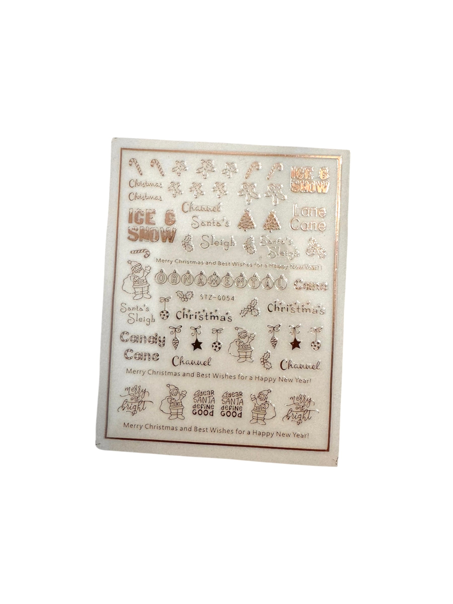 Gold Xmas Sticker Sets