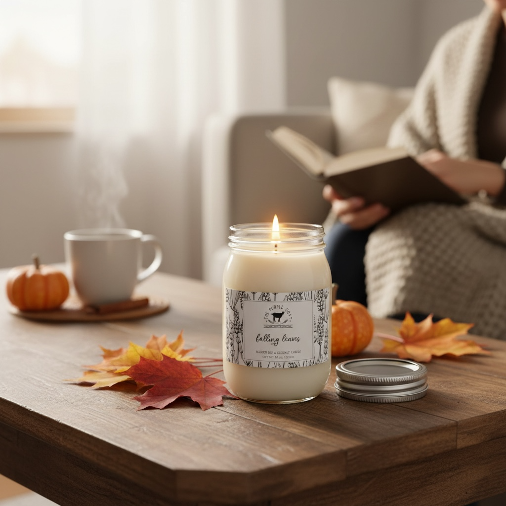 Falling Leaves Soy Candle