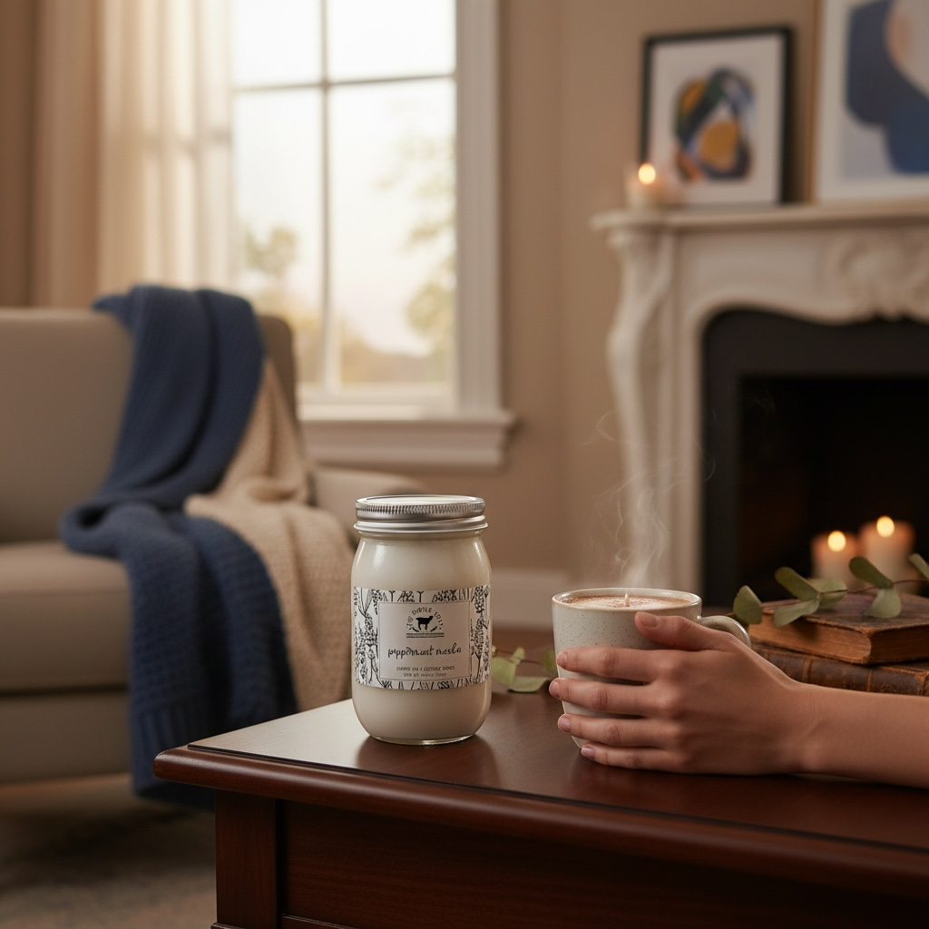 Peppermint Mocha Soy Candle