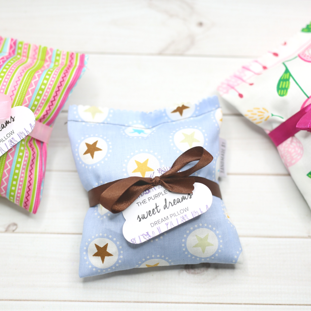 Slip our handmade dream pillow inside your pillow case at night for a restful sleep and pleasant dreams. 