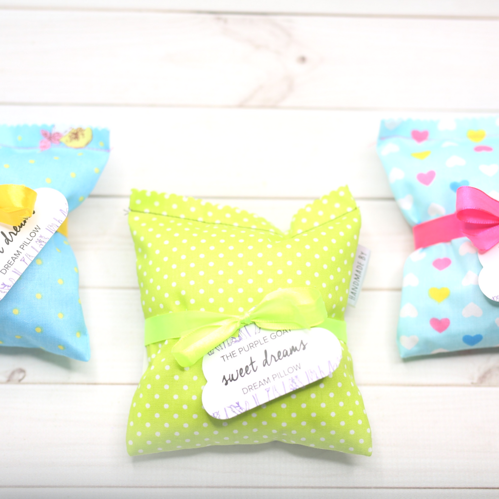 Slip our handmade dream pillow inside your pillow case at night for a restful sleep and pleasant dreams. 