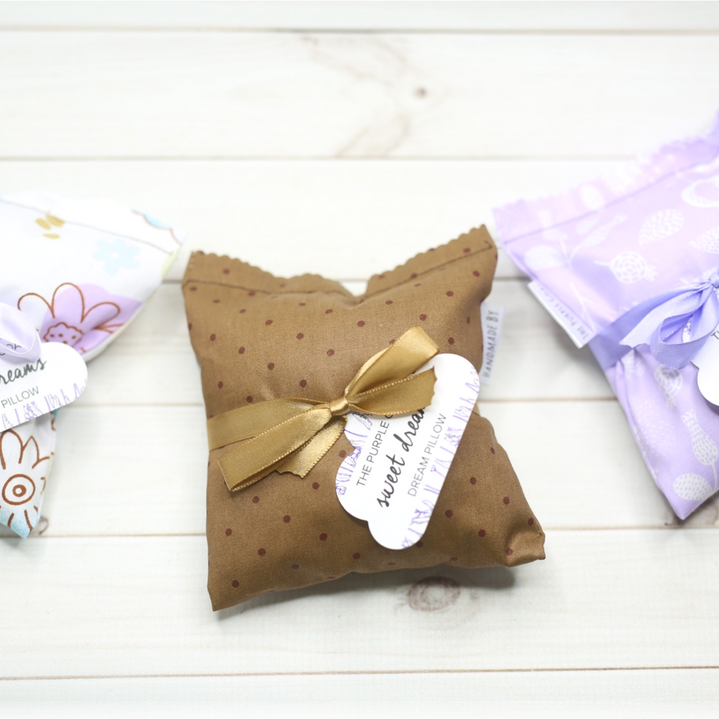 Slip our handmade dream pillow inside your pillow case at night for a restful sleep and pleasant dreams. 