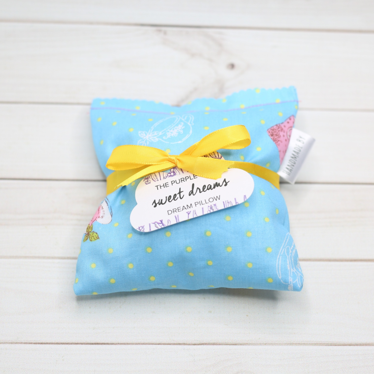 Slip our handmade dream pillow inside your pillow case at night for a restful sleep and pleasant dreams. 