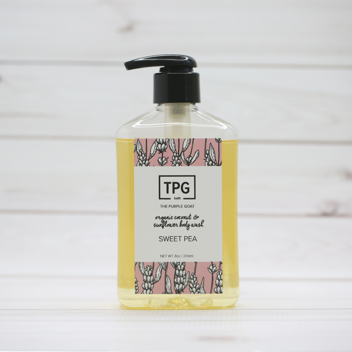 Organic Coconut & Sunflower Body Wash - Sweet Pea