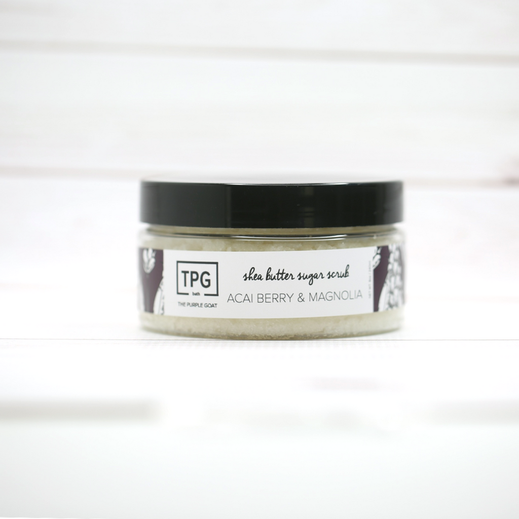 Shea Butter Sugar Scrub - Acai Berry & Magnolia