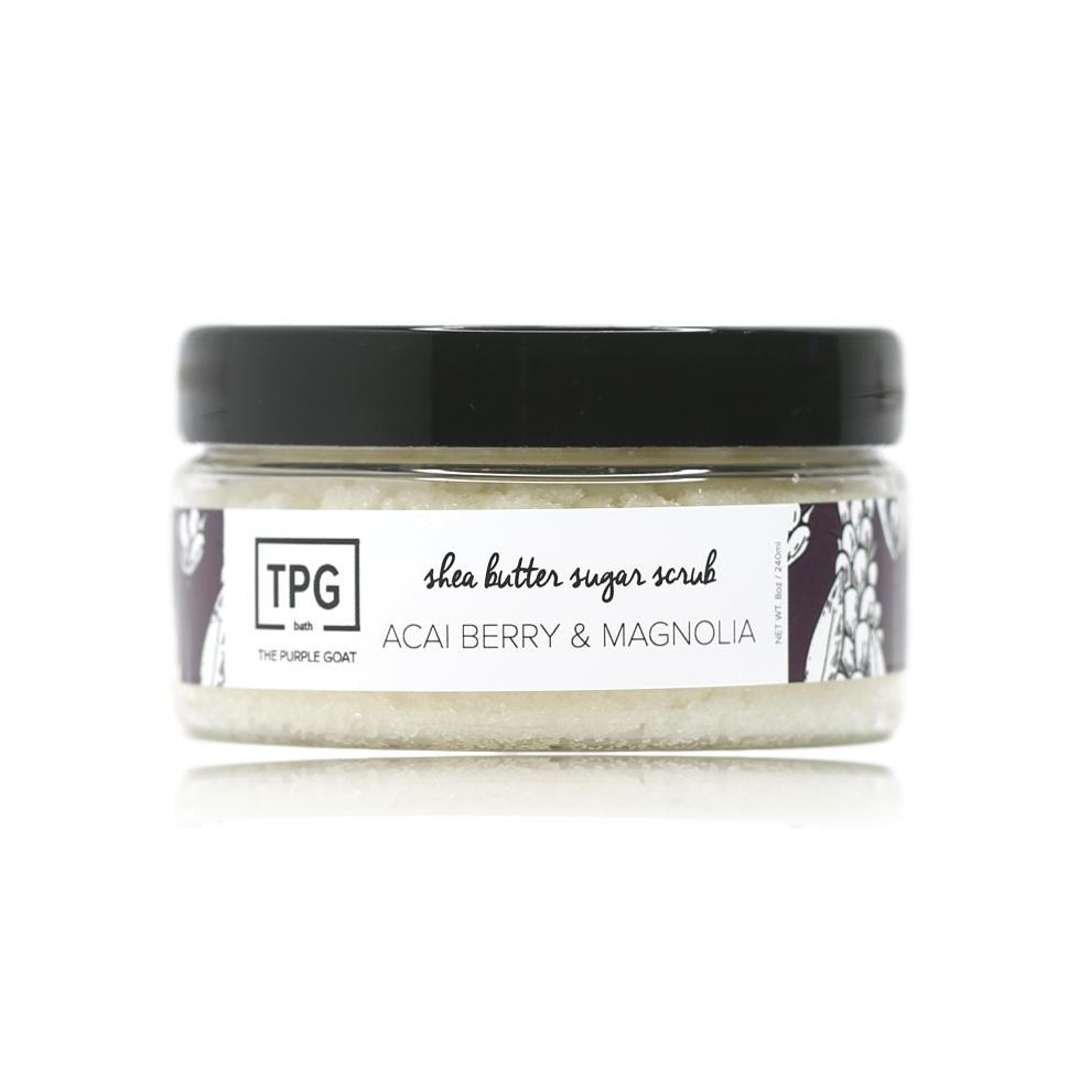 Shea Butter Sugar Scrub - Acai Berry & Magnolia